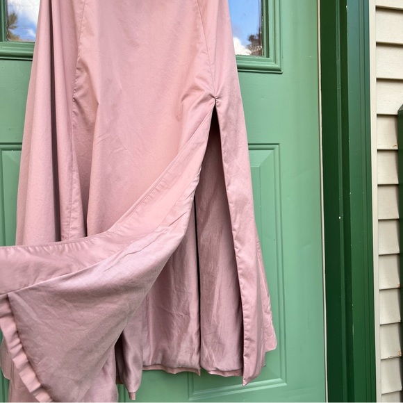 House of CB Tallulah Blush Pink Puff Sleeve Midi Dress Milkmaid Off Shoulder - Picture 8 of 13